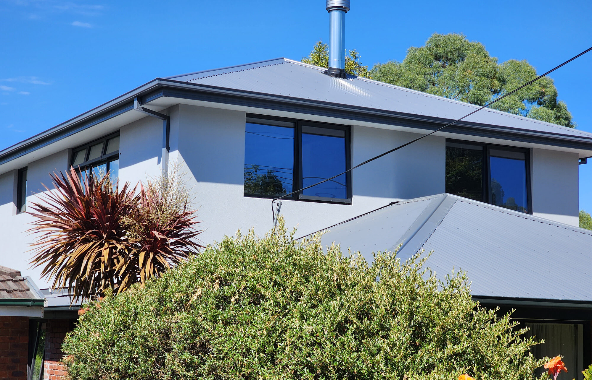 house and roof from outside